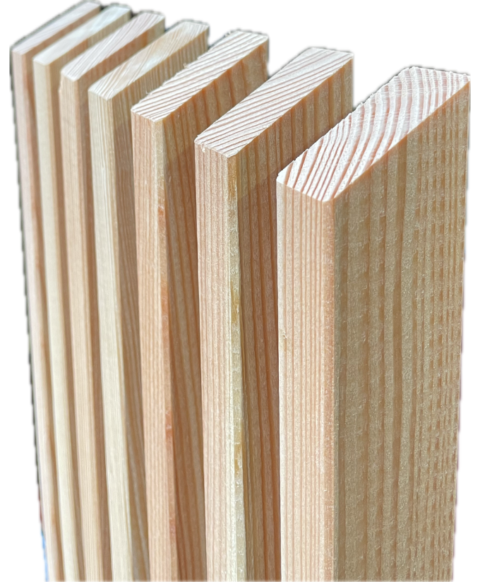 Zaunlatte Lärche Schmalseitenmontag 25/45 mm