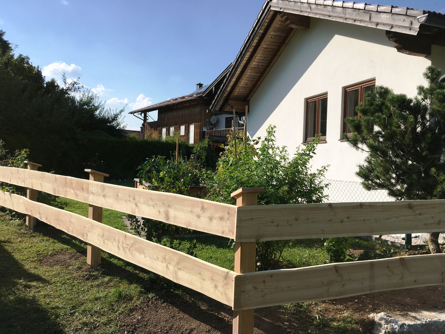 Zaunbretter Lärche unbesäumt 24mm